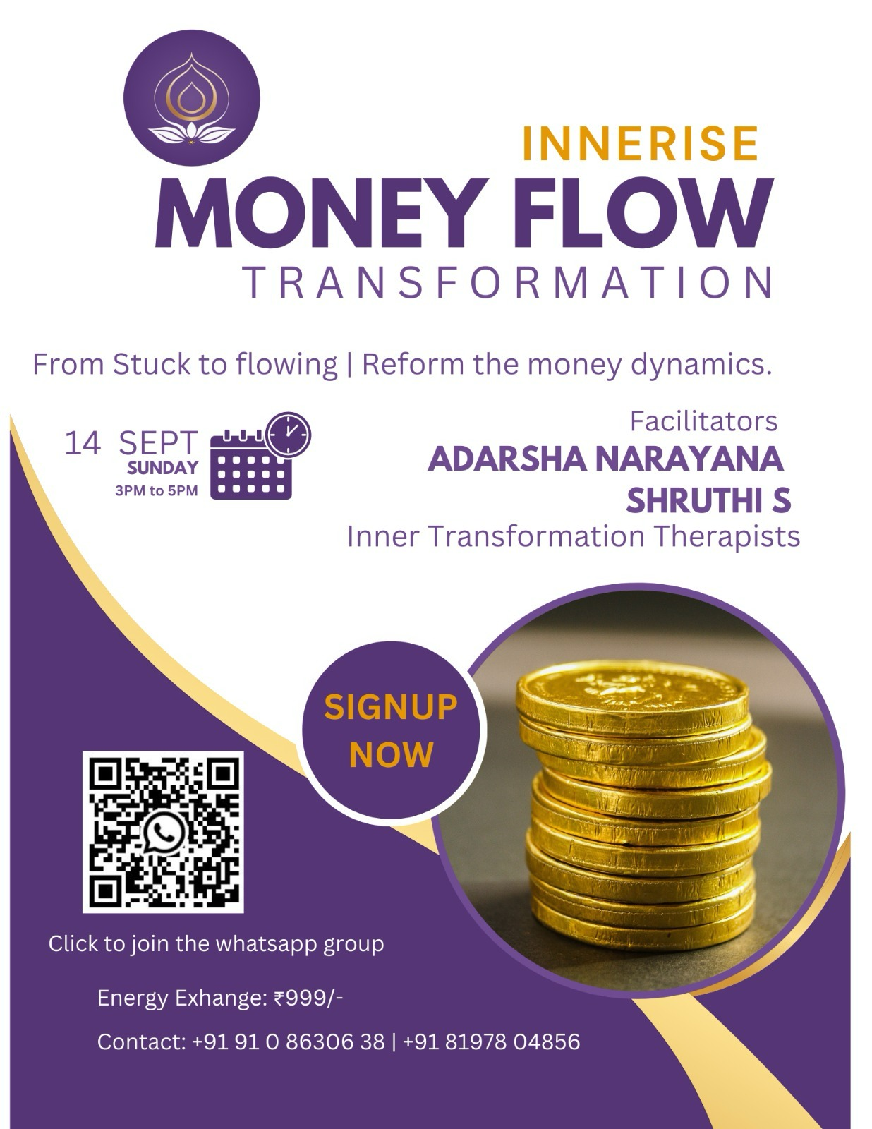 Innerise Money Flow Transformation Workshop